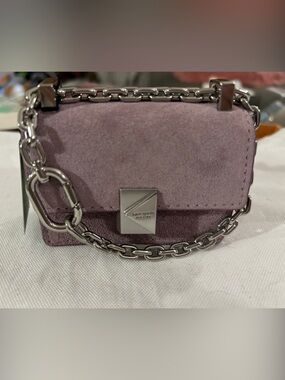 kate spade Lavender Suede Mini Chain Shoulder Bag- Bag Charm